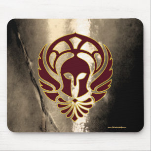 Mousepad Tapete do rato grego do metal do guerreiro