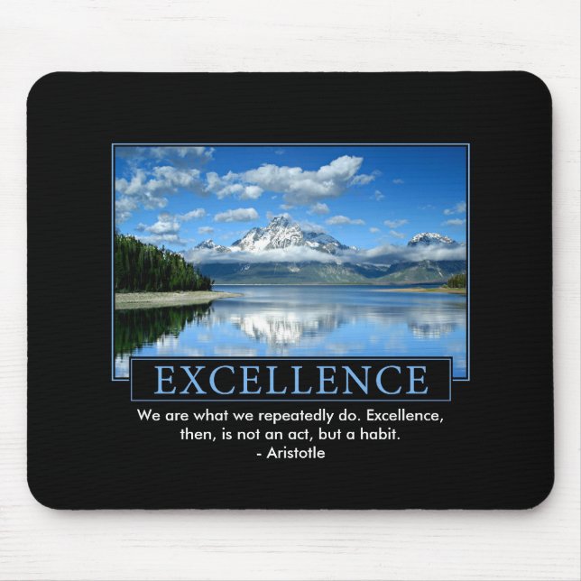 Mousepad Tapete do rato inspirado da excelência (Frente)