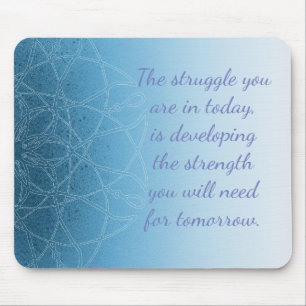 Mousepad Tapete do rato inspirado da mandala Mystical azul