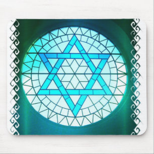 Mousepad Tapete do rato judaico da estrela de David