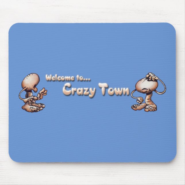 Mousepad Tapete do rato louco da cidade (Frente)