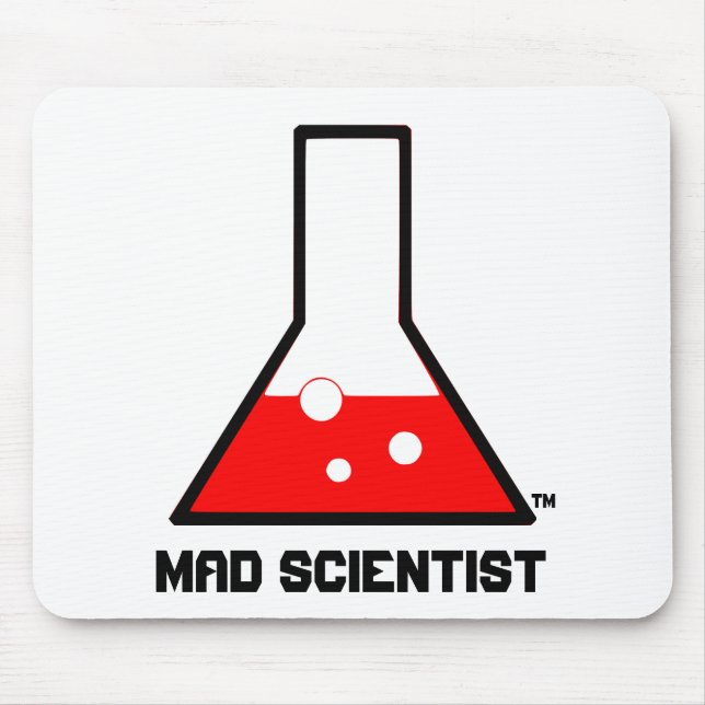 Mousepad Tapete do rato louco do cientista (Frente)