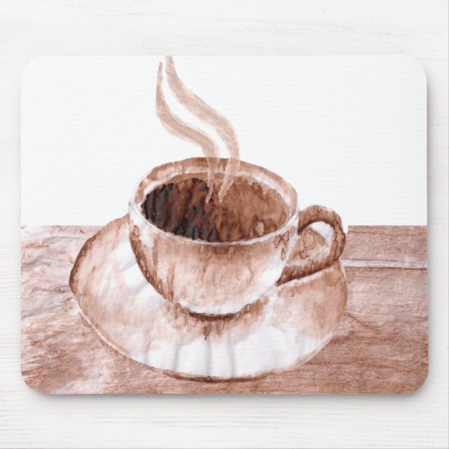 Mousepad tapete do rato manchado café (Frente)