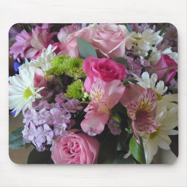 Mousepad Tapete do rato misturado da flor (Frente)