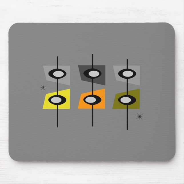 Mousepad TAPETE DO RATO moderno do meio século (Frente)