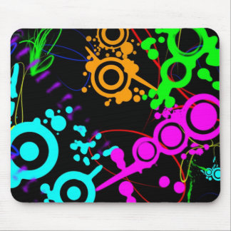 Mousepad Tapete do rato moderno do splatter de néon