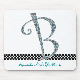 Mousepad Tapete do rato Monogrammed - letra B