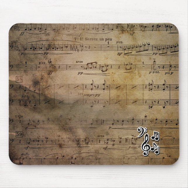 Mousepad Tapete do rato musical (Frente)