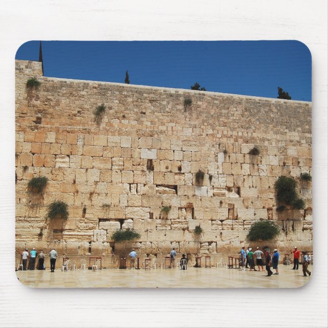 Mousepad Tapete do rato ocidental da parede (Jerusalem, (Frente)