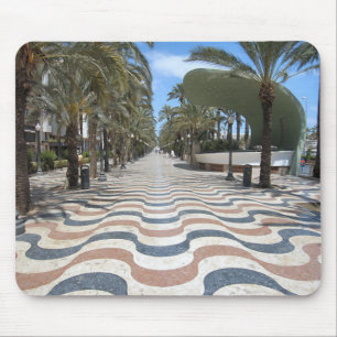 Mousepad Tapete do rato ondulado do pavimento dos azulejos