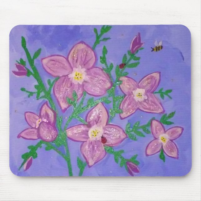 Mousepad Tapete do rato, orvalho manhã do design pintado da (Frente)