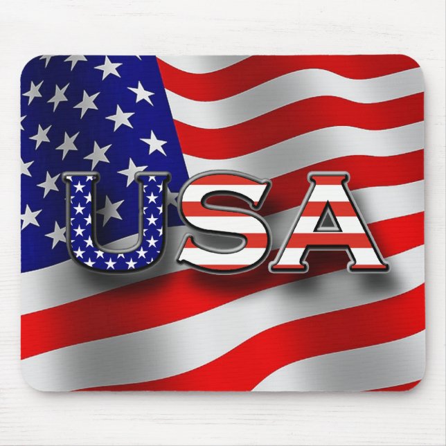 Mousepad Tapete do rato patriótico dos EUA com 3 - (Frente)