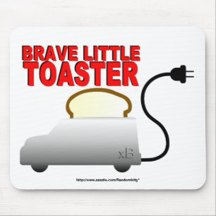 Mousepad Tapete do rato pequeno bravo do torradeira