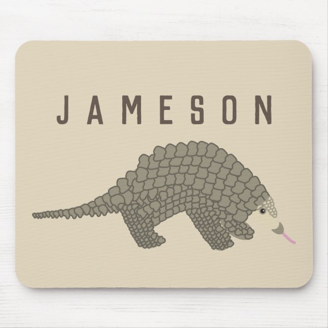 Mousepad Tapete do rato personalizado do Pangolin (Frente)