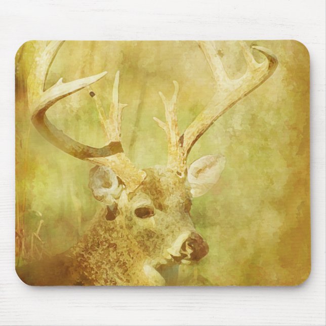 Mousepad Tapete do rato pintado dos cervos (Frente)