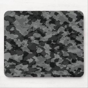 Mousepad Tapete do rato preto e branco da camuflagem