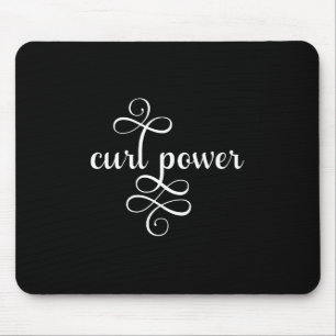 Mousepad Tapete do rato preto e branco do cabelo