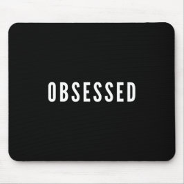 Mousepad Tapete do rato preto obcecado