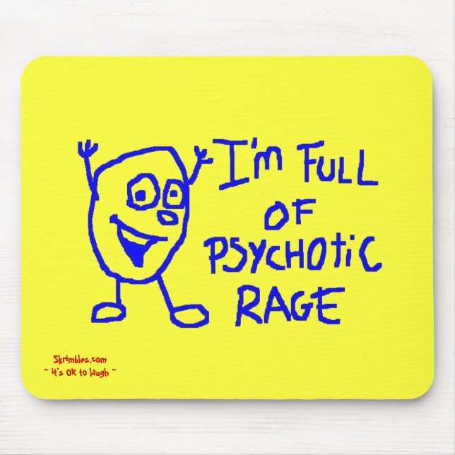 Mousepad Tapete do rato Psychotic (Frente)