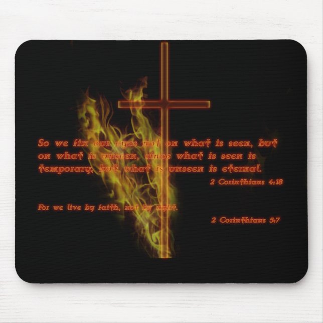 Mousepad Tapete do rato religioso do preto do estilo (Frente)