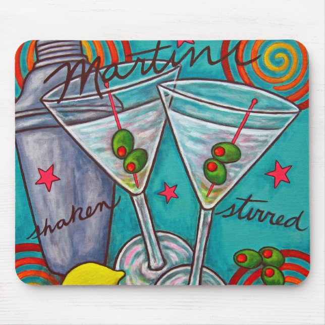 Mousepad Tapete do rato retro de Martini (Frente)