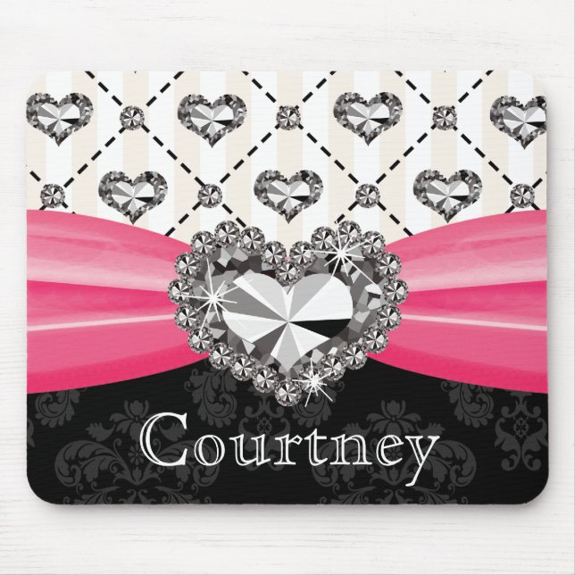 Mousepad Tapete do rato Rhines do diamante do damasco do (Frente)