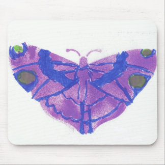 Mousepad tapete do rato roxo da borboleta