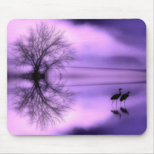 Mousepad Tapete do rato roxo da manhã