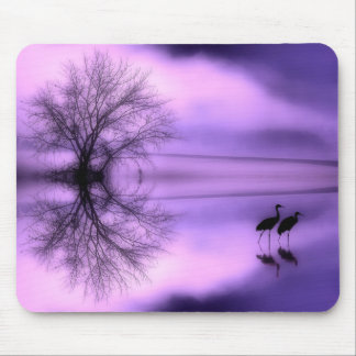 Mousepad Tapete do rato roxo da manhã