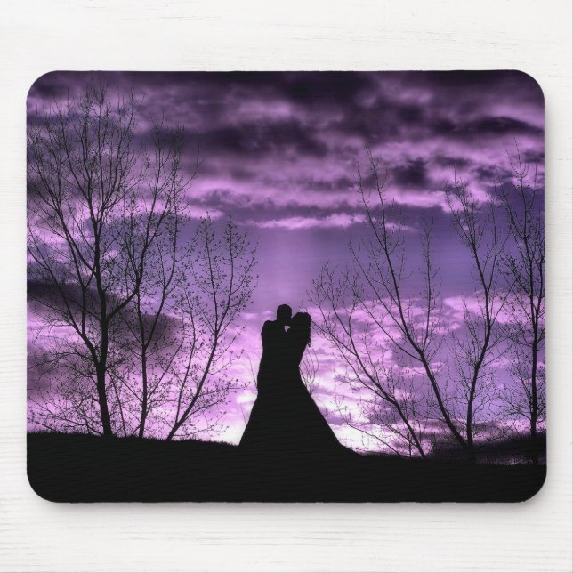 Mousepad Tapete do rato roxo da paixão (Frente)