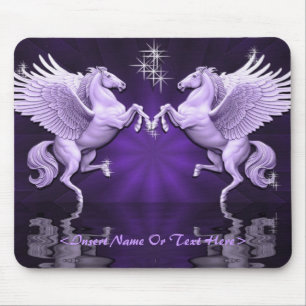 Mousepad Tapete do rato roxo das reflexões de Pegasus