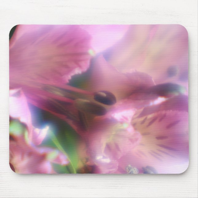 Mousepad Tapete do rato roxo do Alstroemeria (Frente)