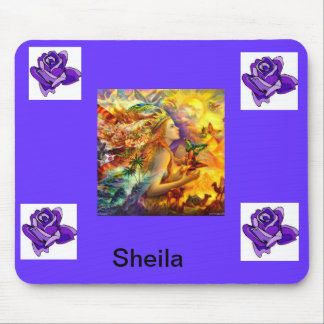 Mousepad tapete do rato roxo do anjo