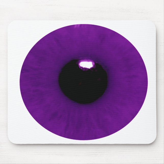 Mousepad Tapete do rato roxo escuro do globo ocular (Frente)