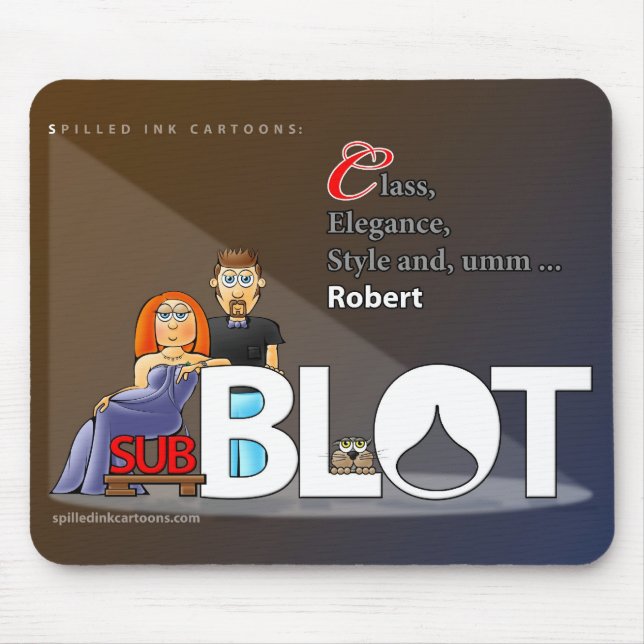 Mousepad Tapete do rato secundário da mancha (Frente)