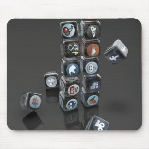 Mousepad Tapete do rato social SOCIALUTION da sobrecarga