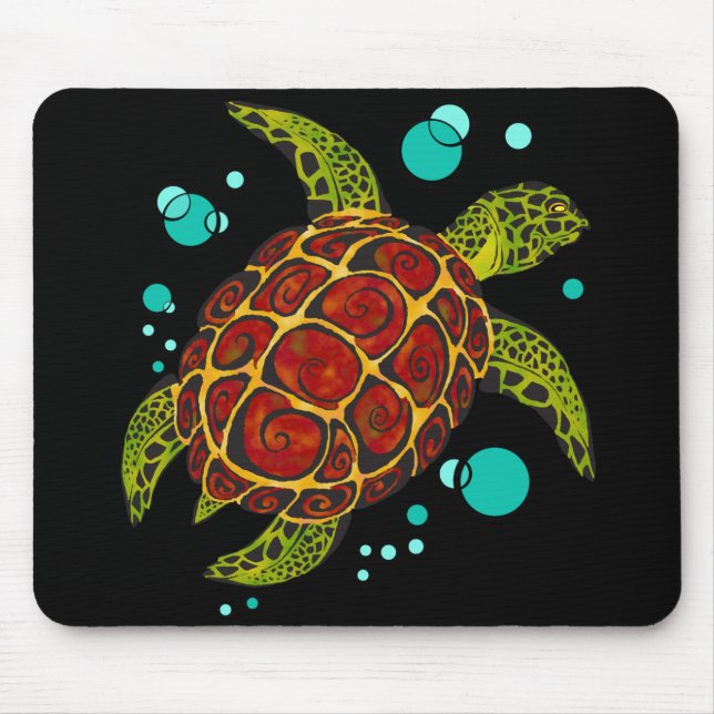 Mousepad Tapete do rato tribal colorido do tatuagem da (Frente)