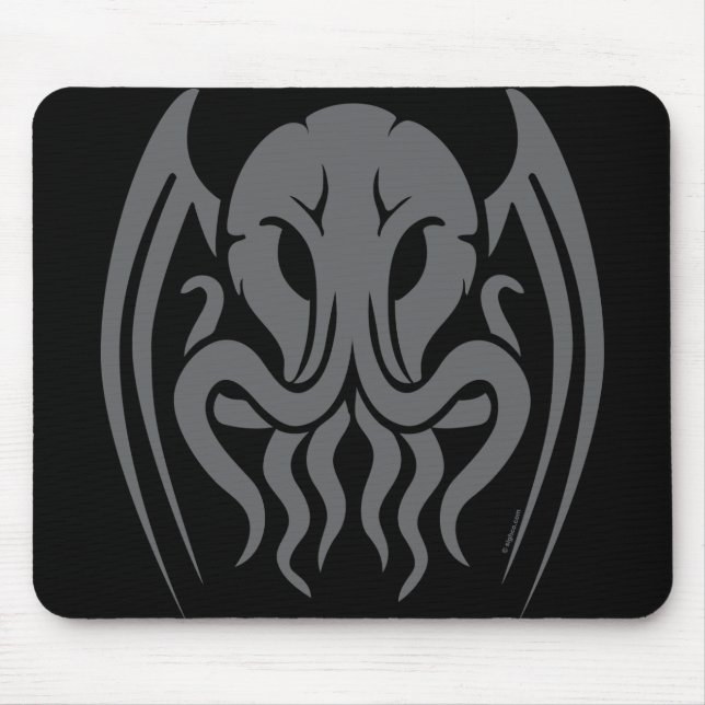 Mousepad Tapete do rato tribal de Cthulhu (Frente)