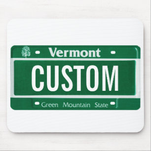 Mousepad Tapete do rato verde da matrícula da montanha de