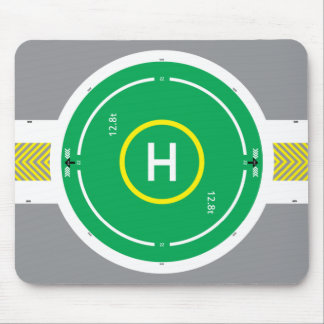Mousepad Tapete do rato verde do HeliDECK