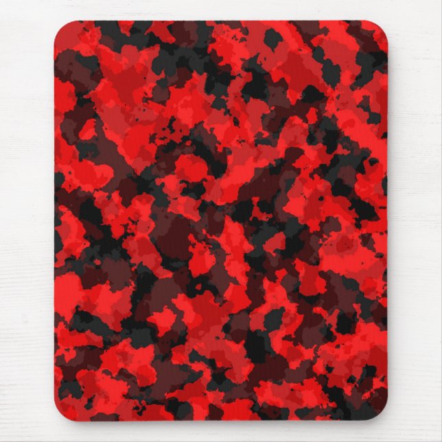 Mousepad Tapete do rato vermelho da camuflagem (Frente)