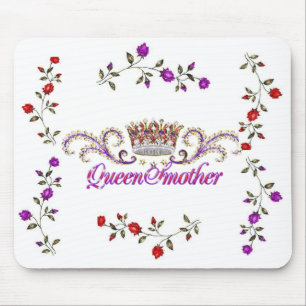 Mousepad tapete do rato vermelho da mãe de rainha do chap