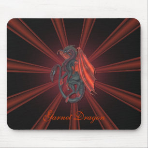 Mousepad Tapete do rato vermelho do dragão da grandada