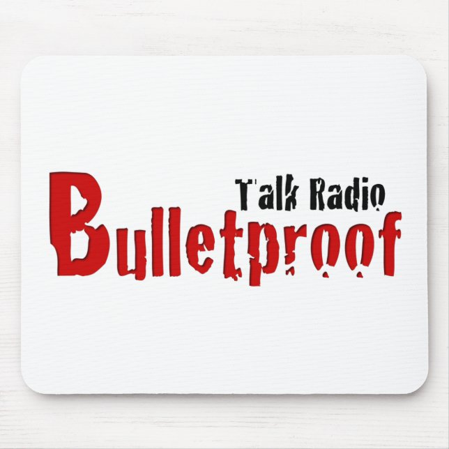 Mousepad Tapete do rato vermelho e preto de BPTR do título (Frente)