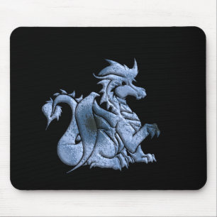 Mousepad Tapete do rato voado azul do dragão