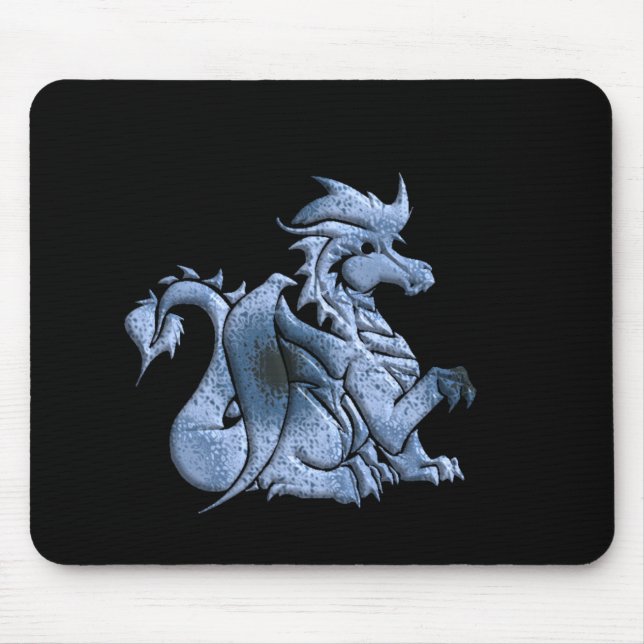 Mousepad Tapete do rato voado azul do dragão (Frente)