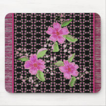 Tapete Mágico Rosa e Borgonha Designer