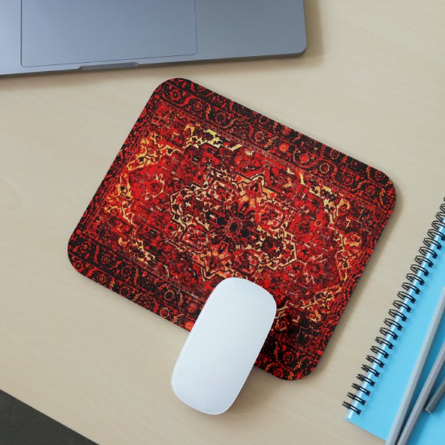 Mousepad tapete oriental - design ousado em cores quentes (Criador carregado)