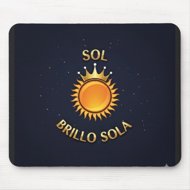 Mousepad Tapete para Ratón con Logo Sol Brillo Sola | Mouse (Frente)