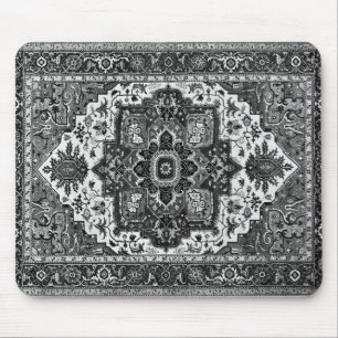 Mousepad TAPETE PERSA - preto & branco